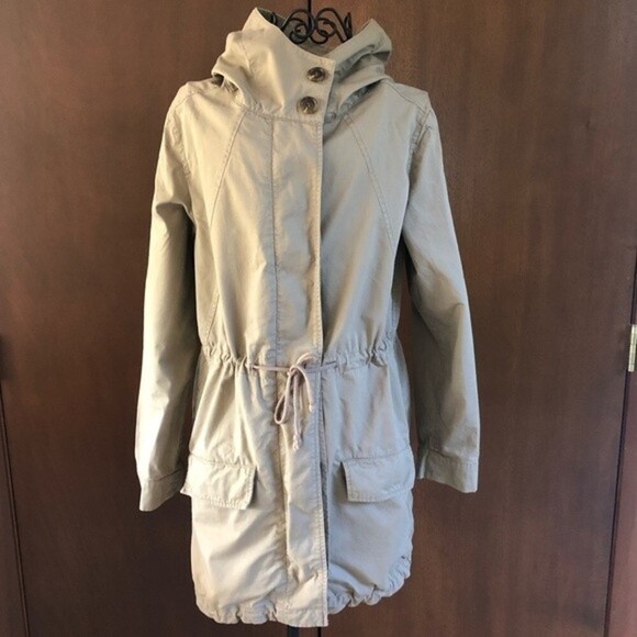 Love Tree Tan Hooded Utility Style Jacket - Picture 1 of 9